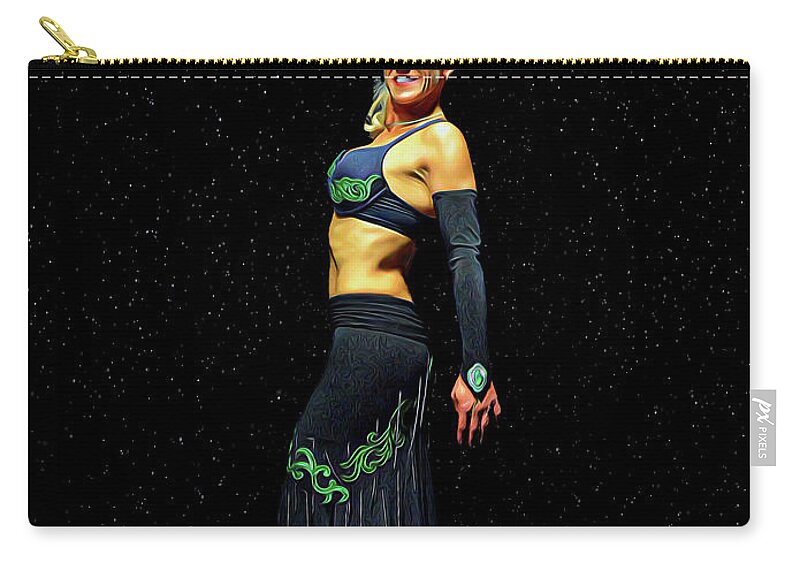 Belly Zip Pouch featuring the photograph Outstanding Performance by Vivian Martin