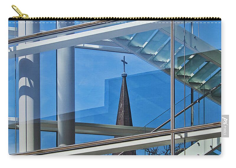 Overture Center Carry-all Pouch featuring the photograph Overture Center Madison Wisconsin by Steven Ralser