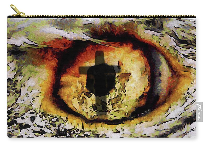 He Will Get You Through Zip Pouch featuring the digital art Overwhelmed Remember Him by Ernest Echols