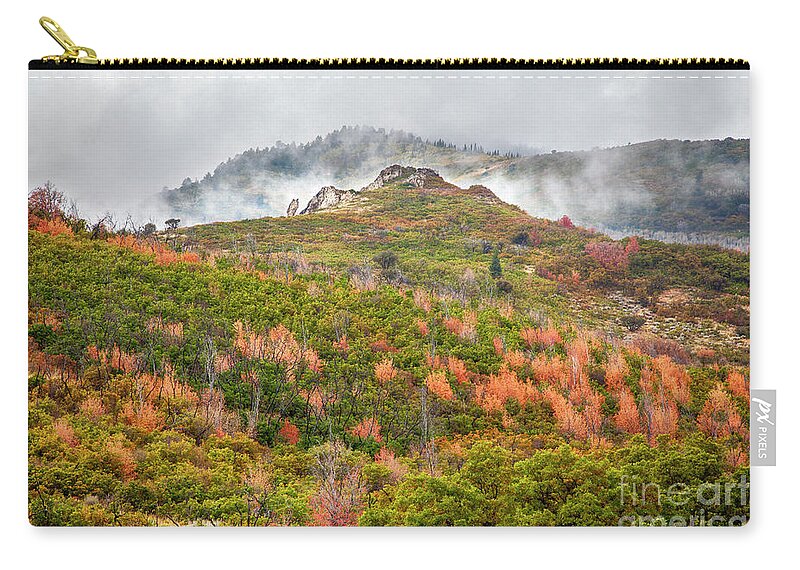 Owl Mountain Zip Pouch featuring the photograph Owl Mountain by David Millenheft