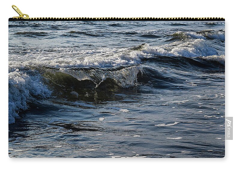 Waves Carry-all Pouch featuring the photograph Pacific Waves by Nicole Lloyd