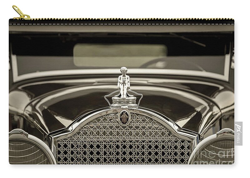 Automotive Zip Pouch featuring the photograph Packard View by Dennis Hedberg