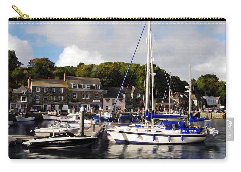 Padstow Harbor Zip Pouch featuring the photograph Padstow Harbor Cornwall UK by Kurt Van Wagner