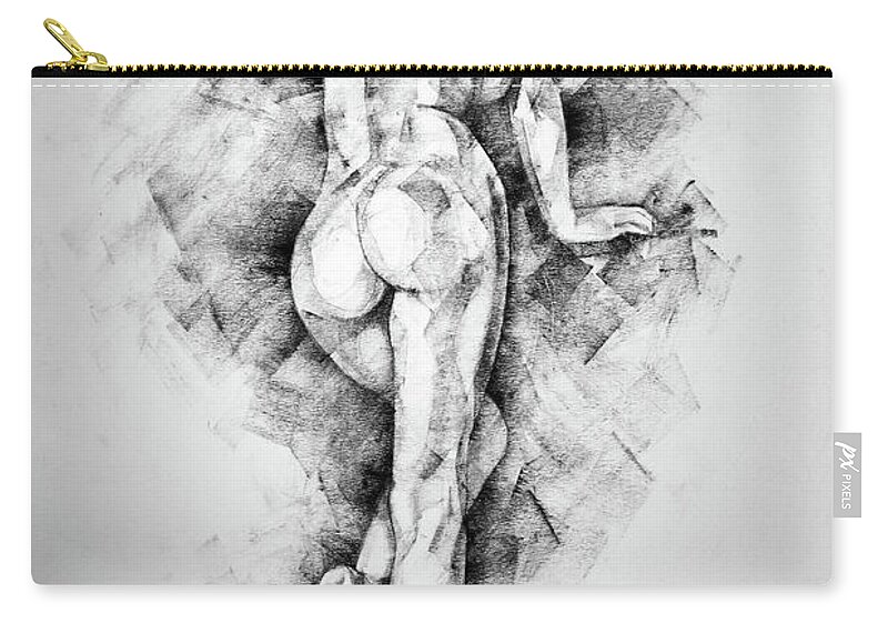 Erotic Zip Pouch featuring the drawing Page 34 by Dimitar Hristov