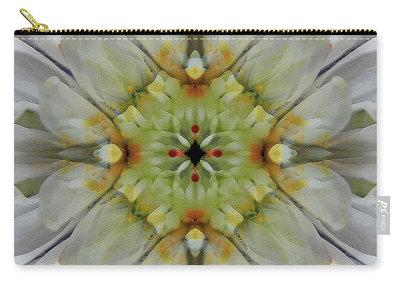 Flowers Zip Pouch featuring the photograph Painted Flowers #6253_4 by Barbara Tristan