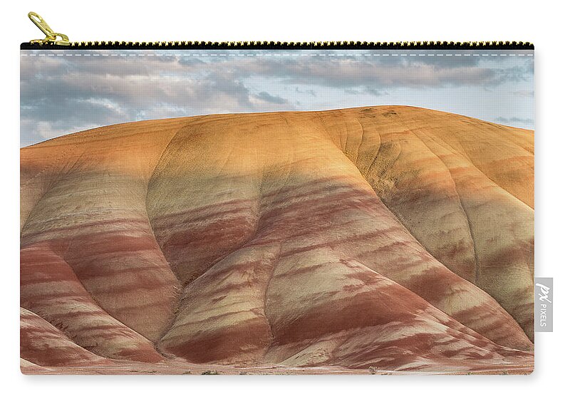 Painted Hills Zip Pouch featuring the photograph Painted Hill at Last Light by Greg Nyquist