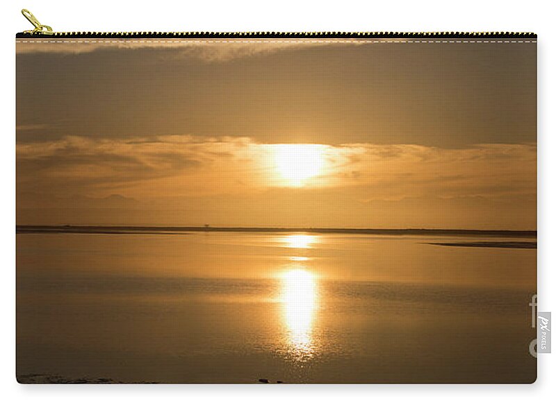 Tasman Bay Zip Pouch featuring the photograph Panorama of sunset at Tasman Bay by Sheila Smart Fine Art Photography