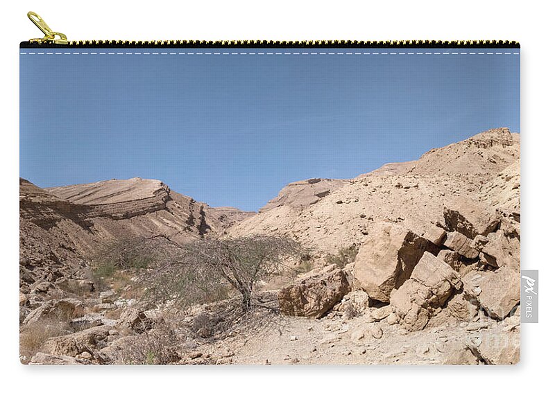 Nature Zip Pouch featuring the photograph Panorama on Genesis Land 03 by Arik Baltinester