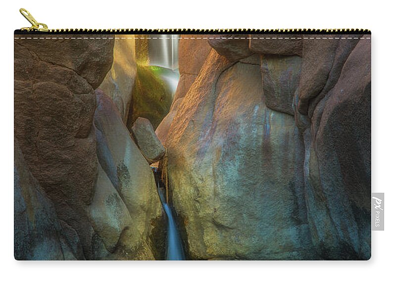 Colorado Zip Pouch featuring the photograph Paradise Falls by Darren White