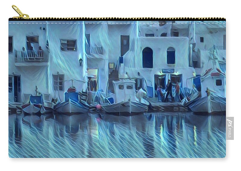 Colette Zip Pouch featuring the photograph Paros Island Beauty Greece by Colette V Hera Guggenheim