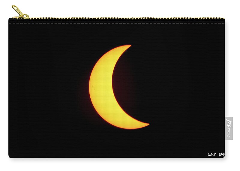 Eclipse Zip Pouch featuring the photograph Partial Eclipse 4 by Walt Baker