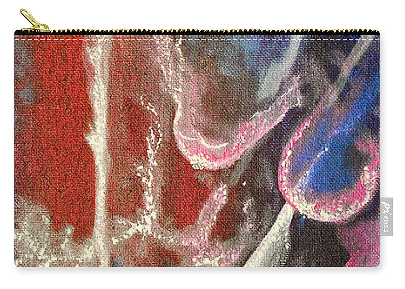 Night Lights Carry-all Pouch featuring the painting Party Night by Patricia Arroyo
