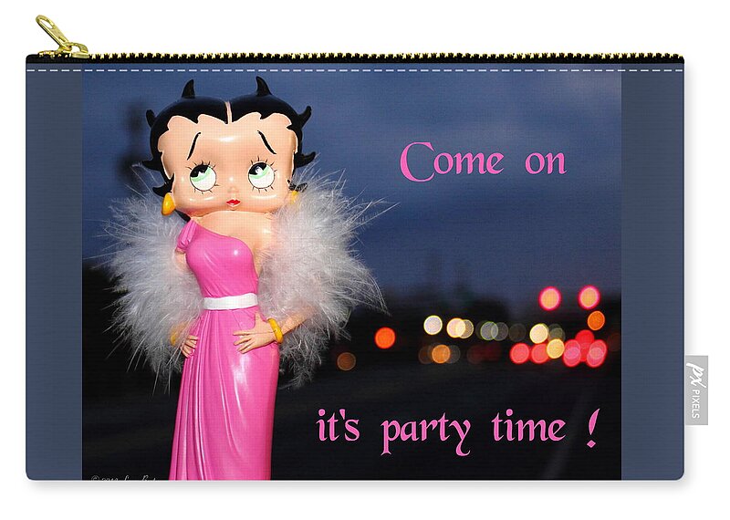Betty Zip Pouch featuring the photograph Party Time by Larry Beat