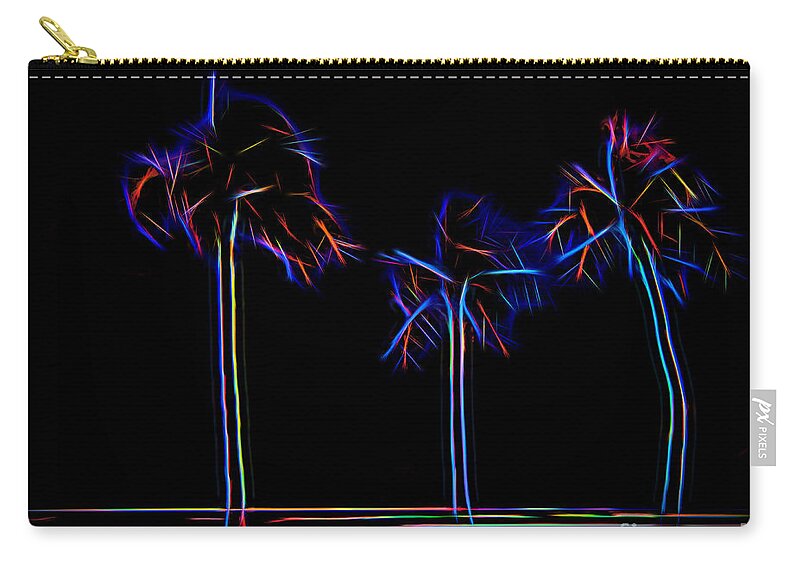 Hawaii Zip Pouch featuring the photograph Party Trees by Jon Burch Photography