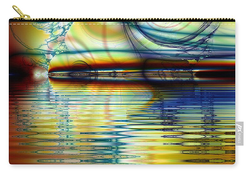 Fractal Zip Pouch featuring the digital art Passion by Debra Martelli
