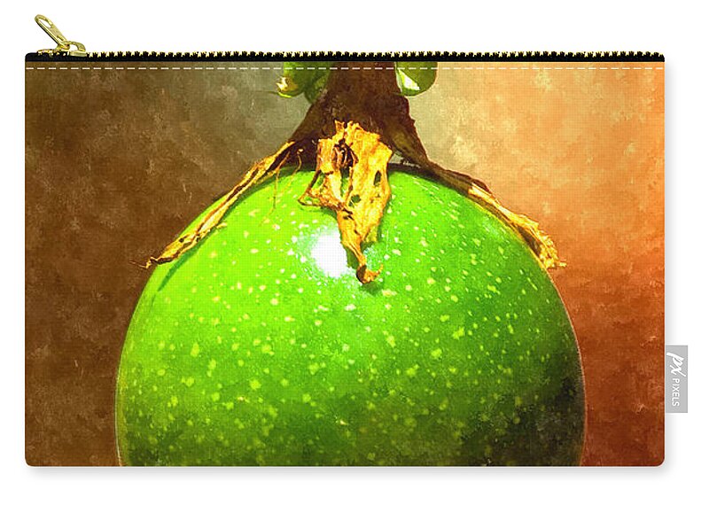 Passion Fruit Zip Pouch featuring the digital art Great Passion Fruit by Max Steinwald