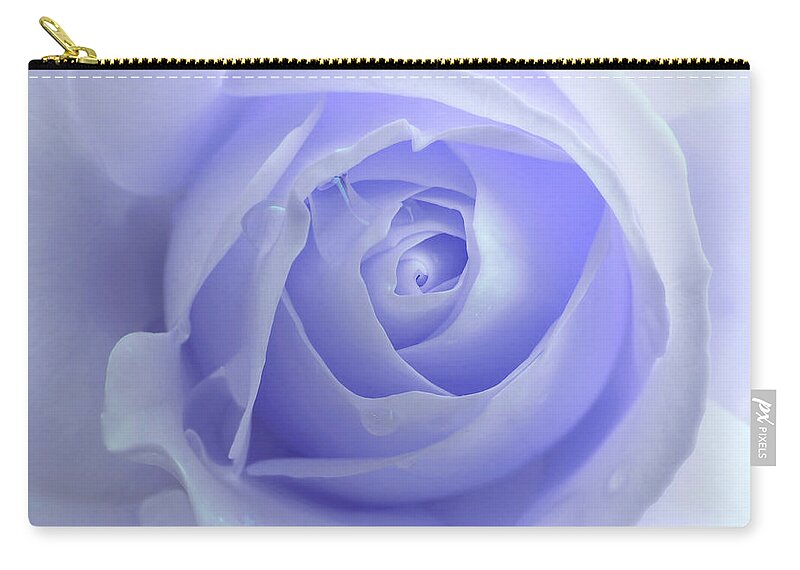 Rose Zip Pouch featuring the photograph Pastel Purple Rose Flower by Jennie Marie Schell