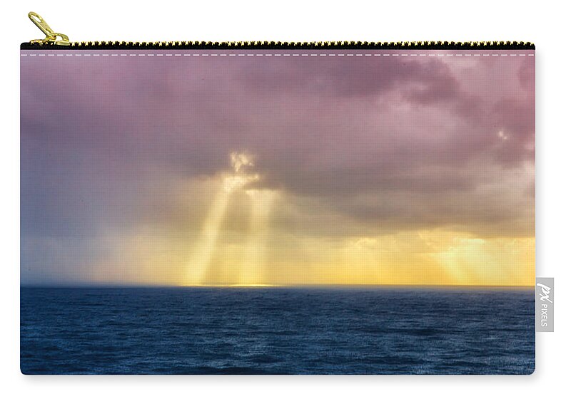 Hawaii Zip Pouch featuring the photograph Pastel Sunrise by Bill and Linda Tiepelman