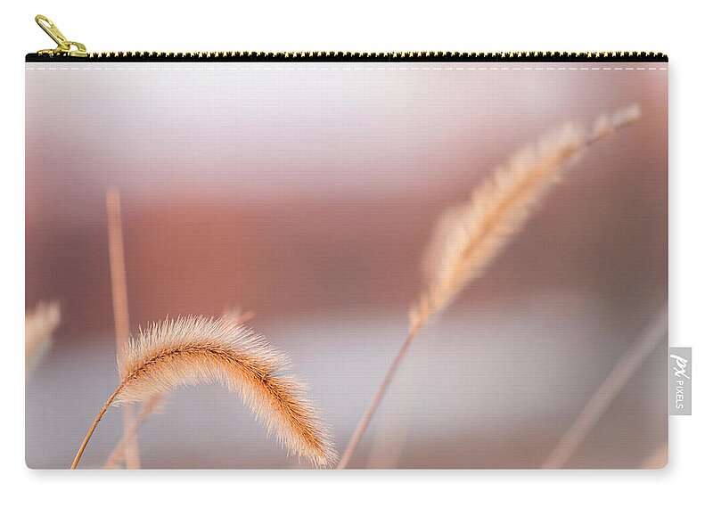 Weeds Carry-all Pouch featuring the photograph Pastel Sunset by Holly Ross
