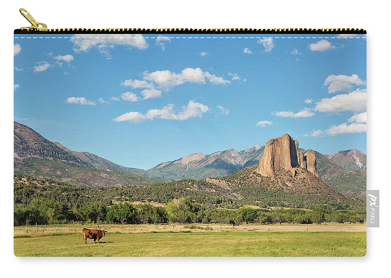 Pasture Zip Pouch featuring the photograph Pastoral View by Denise Bush