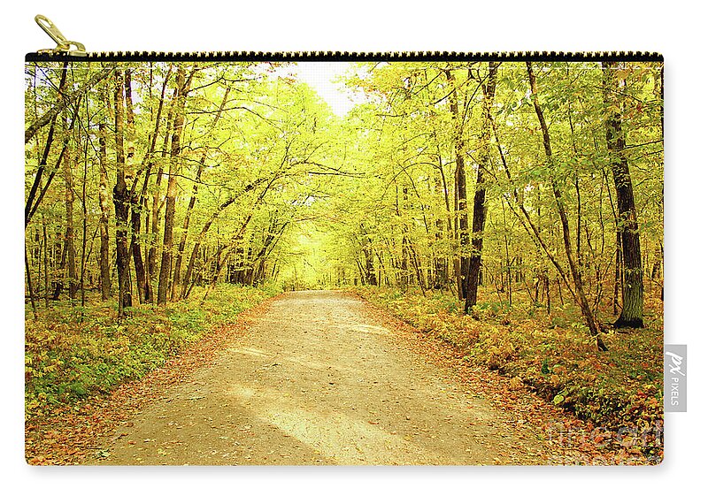 Trail Carry-all Pouch featuring the photograph Path in the Woods by Becqi Sherman