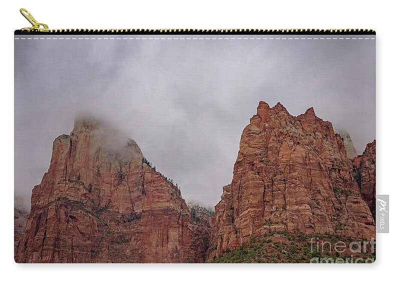 Utah 2017 Zip Pouch featuring the photograph Patriarchs by Jeff Hubbard