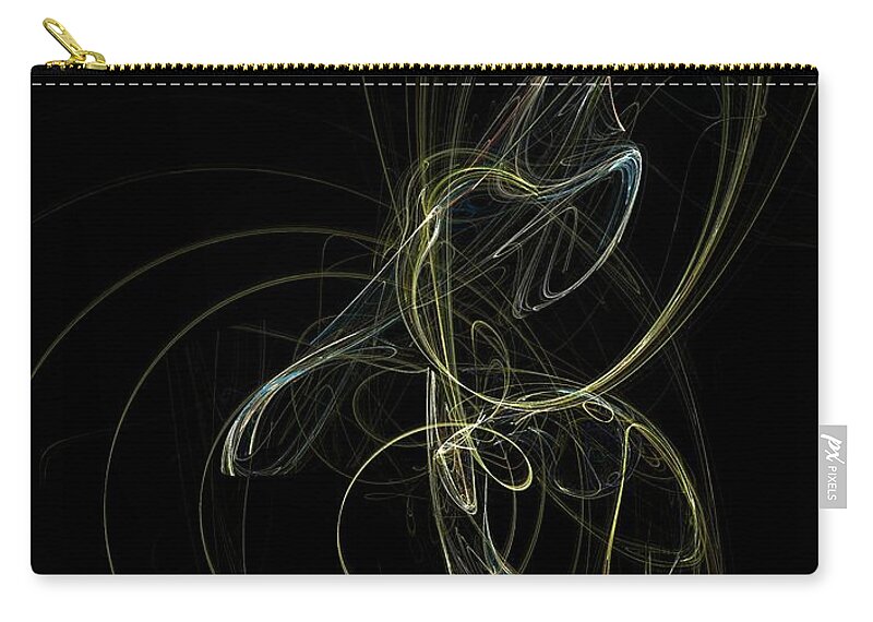 Abstract Digital Painting Zip Pouch featuring the digital art Peace on Earth by David Lane