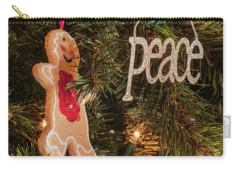 Christmas Zip Pouch featuring the photograph Peace by Stewart Helberg
