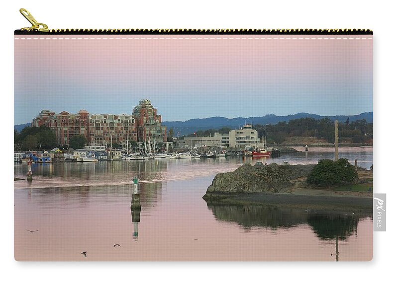 Dawn Zip Pouch featuring the photograph Peaceful Morning by Betty Buller Whitehead