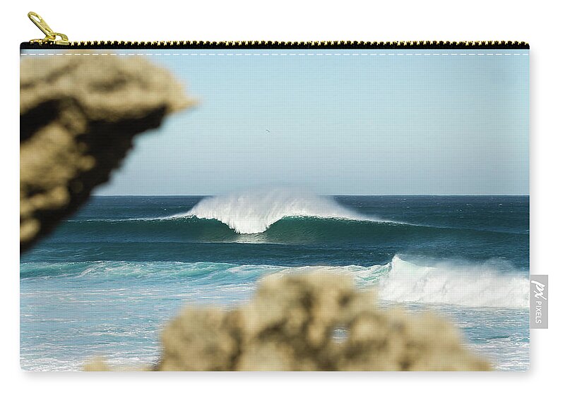 Wave Zip Pouch featuring the photograph Peak by Mik Rowlands