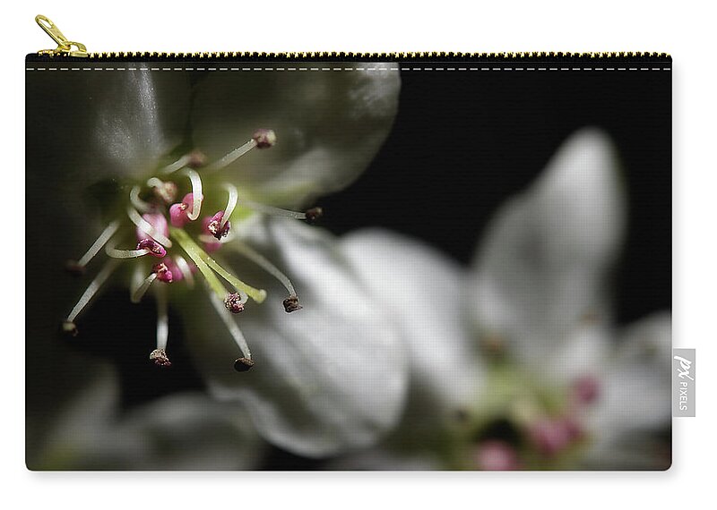 Blossoms Carry-all Pouch featuring the photograph Pear Blossoms by Mike Eingle