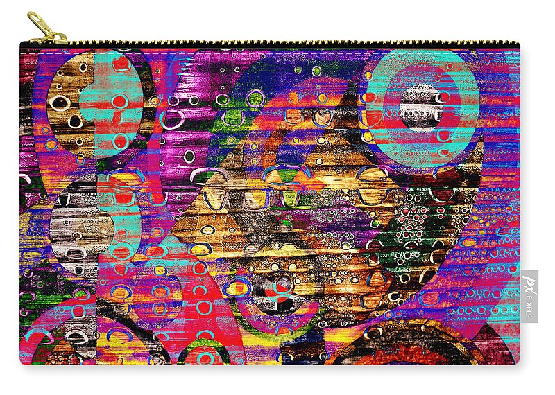 Abstract Zip Pouch featuring the photograph Peck's Party by Matt Cegelis
