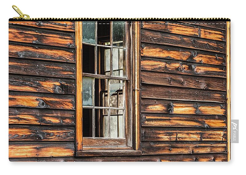  Zip Pouch featuring the photograph Peek-a-boo Panes by Pamela Taylor