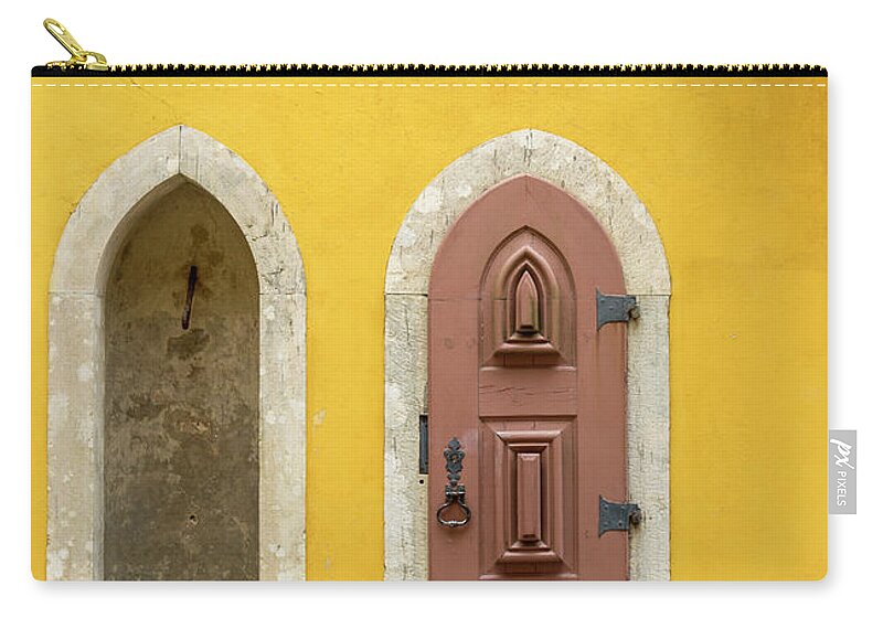 Portugal Zip Pouch featuring the photograph Pena palace in Sintra, Portugal by Jelena Jovanovic