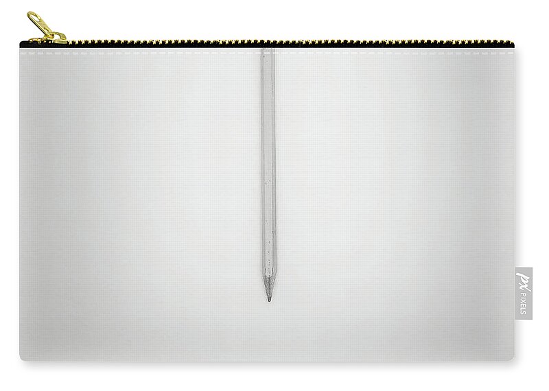 Pencil Zip Pouch featuring the photograph Pencil on a Blank Page by Scott Norris