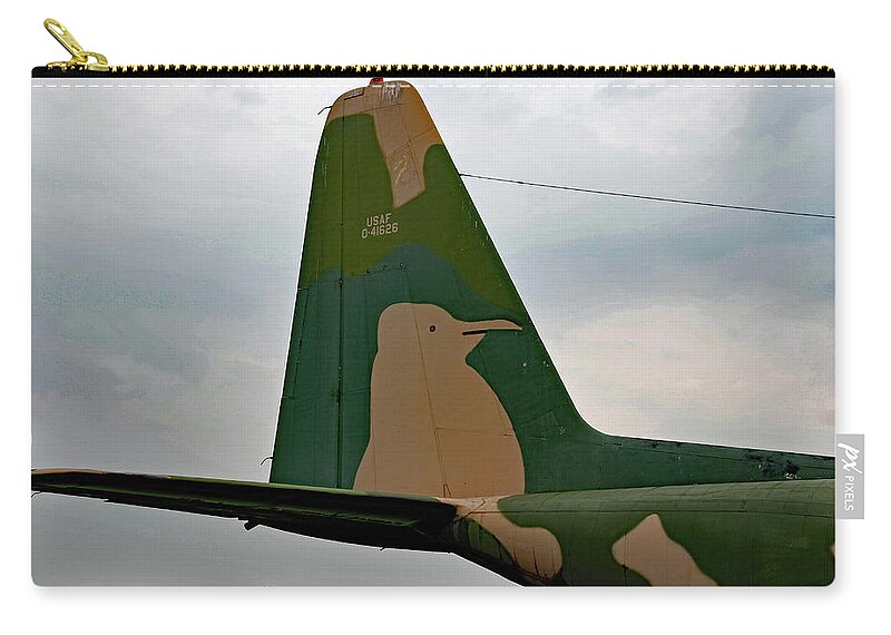 Aircraft Camo Zip Pouch featuring the photograph Penguin by John Schneider