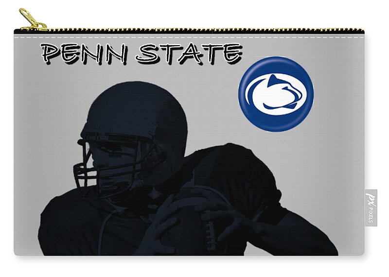 Football Carry-all Pouch featuring the digital art Penn State Football by David Dehner