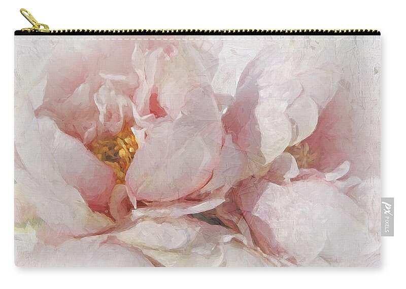 Floral Zip Pouch featuring the photograph Peony Perfection by Karen Lynch