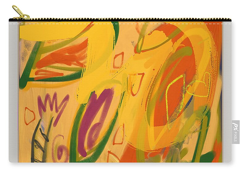 Perfect Peace Zip Pouch featuring the digital art Perfect Peace by Janis Kirstein