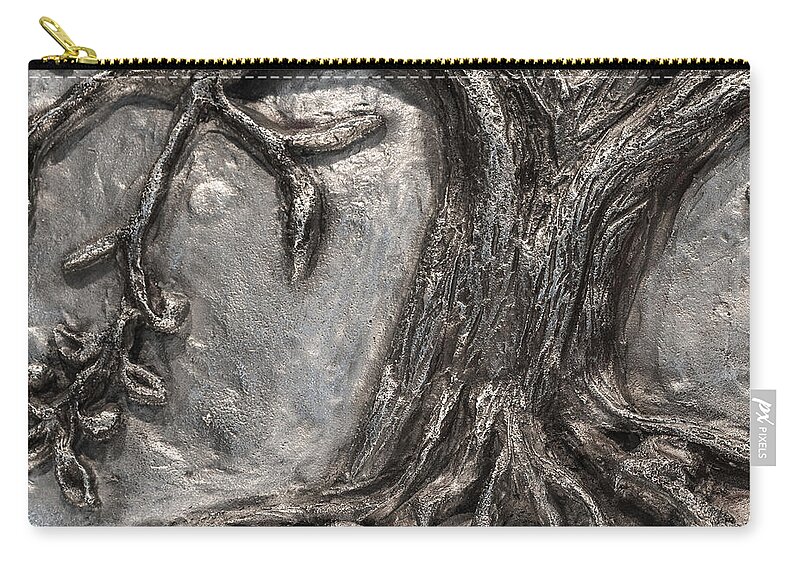 Perseverance Carry-all Pouch featuring the sculpture Close-up image of Perseverance by Sheila Johns