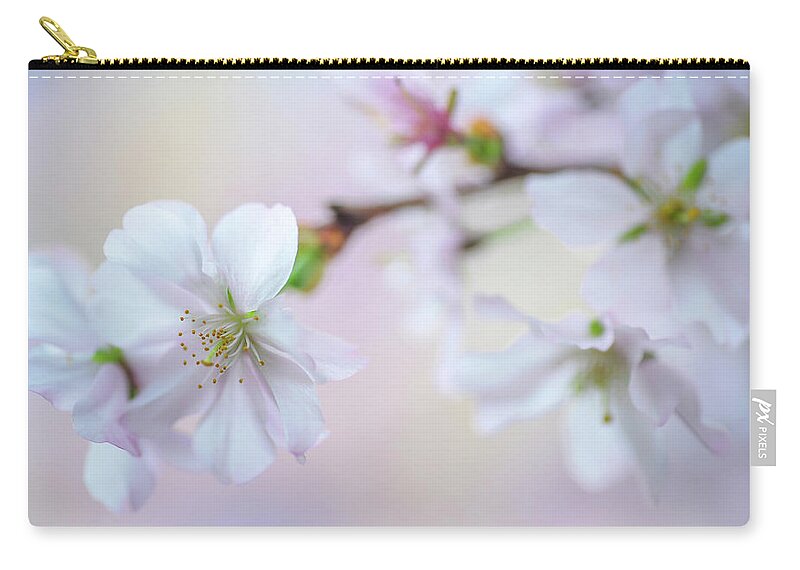 Jenny Rainbow Fine Art Photography Zip Pouch featuring the photograph Personification. Spring Pastels by Jenny Rainbow