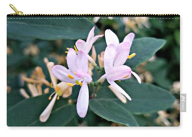 Flowers Zip Pouch featuring the photograph Petal Pushers by Diamante Lavendar