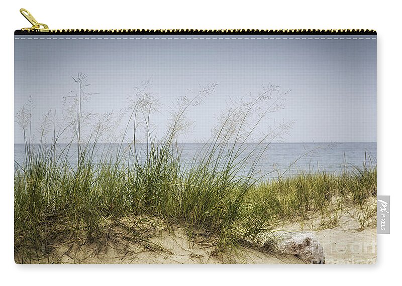  Michigan Zip Pouch featuring the photograph Petoskey Park Dunes by Timothy Hacker