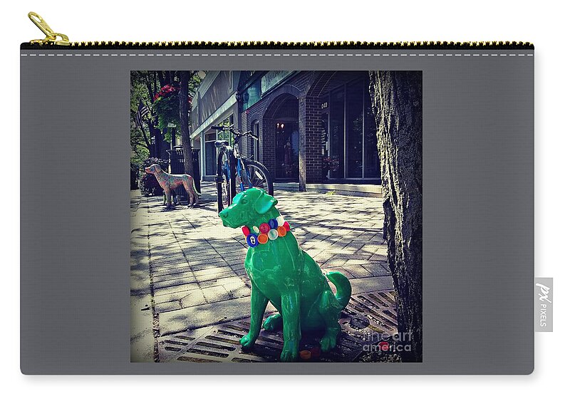 Photography Zip Pouch featuring the photograph Pets on Parade by Frank J Casella