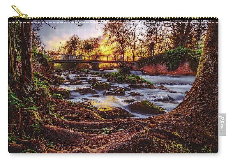 Worms Zip Pouch featuring the photograph Pfrimm by Marc Braner
