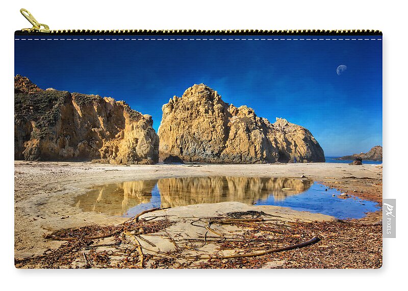 Jennifer Rondinelli Reilly Zip Pouch featuring the photograph Pheiffer Beach - Keyhole Rock #16 - Big Sur, CA by Jennifer Rondinelli Reilly - Fine Art Photography