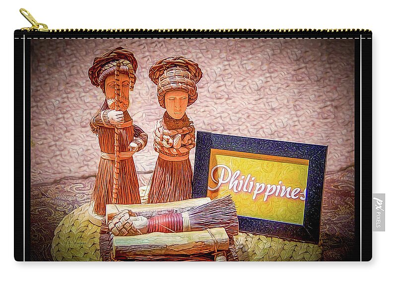 Nativity Zip Pouch featuring the photograph Philippines Nativity by Will Wagner