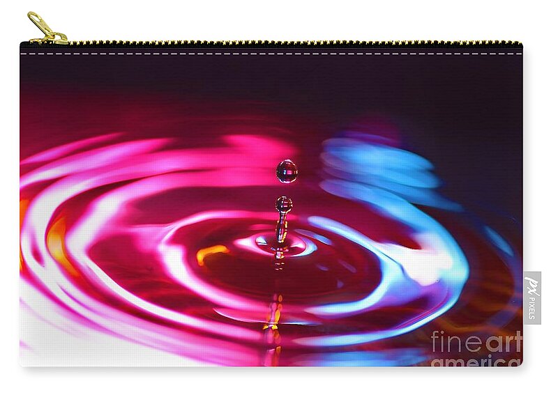 Water Zip Pouch featuring the photograph Physics of Water 1 by Jimmy Ostgard