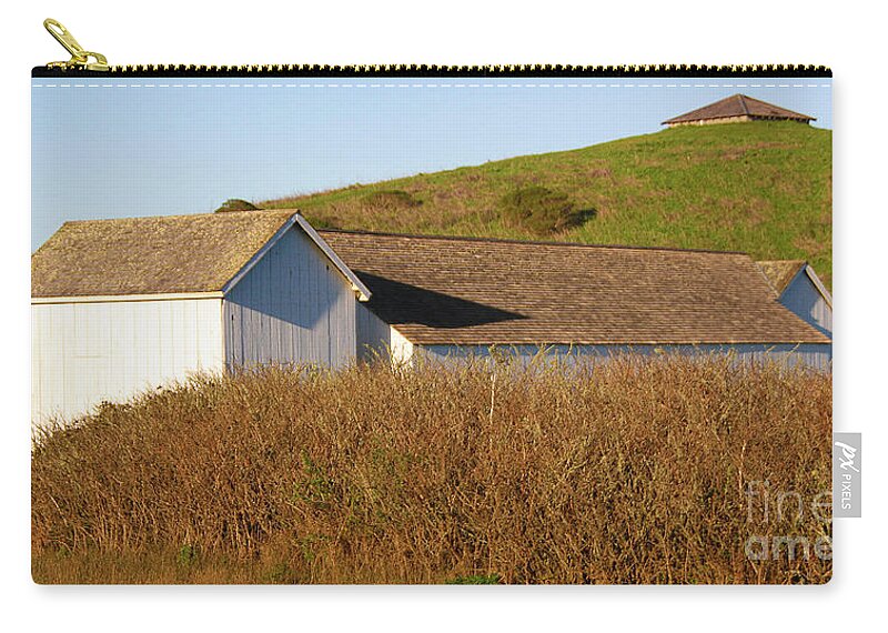 Barn Zip Pouch featuring the photograph Pierce Pt. Barns by Joyce Creswell