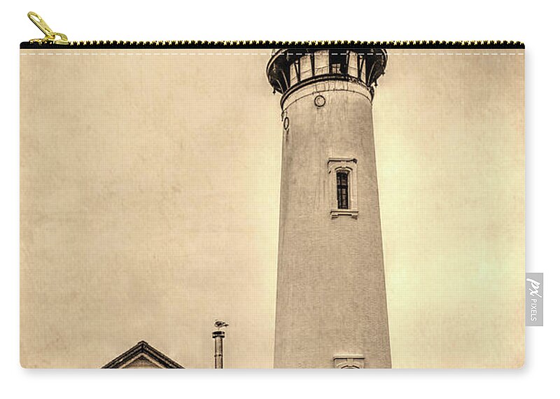 Lighthouse Zip Pouch featuring the photograph Pigeon Point Light Station Pescadero California by David Smith